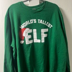 Men’s 3XL worlds tallest elf vintage funny shirt holiday